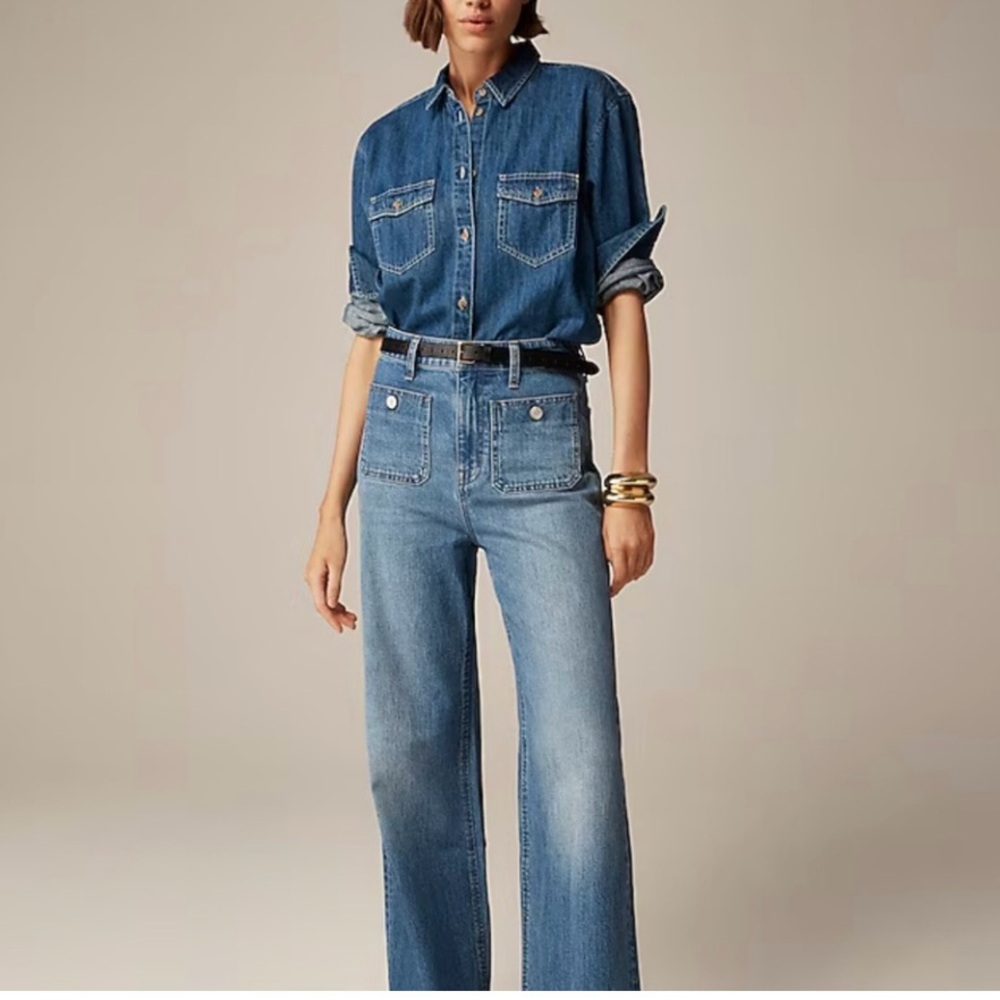 J. Crew Light Blue Flare Jeans